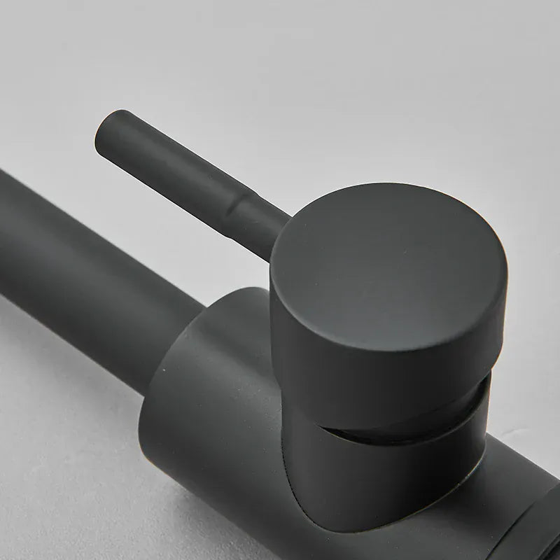Mitigeur de Cuisine Noir Mat Pivotant 360° - Le Mitigeur