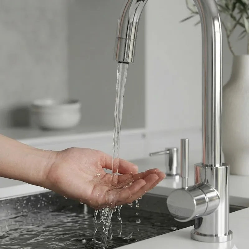 Mitigeur de Cuisine Chrome Pivotant 360°  Le Mitigeur