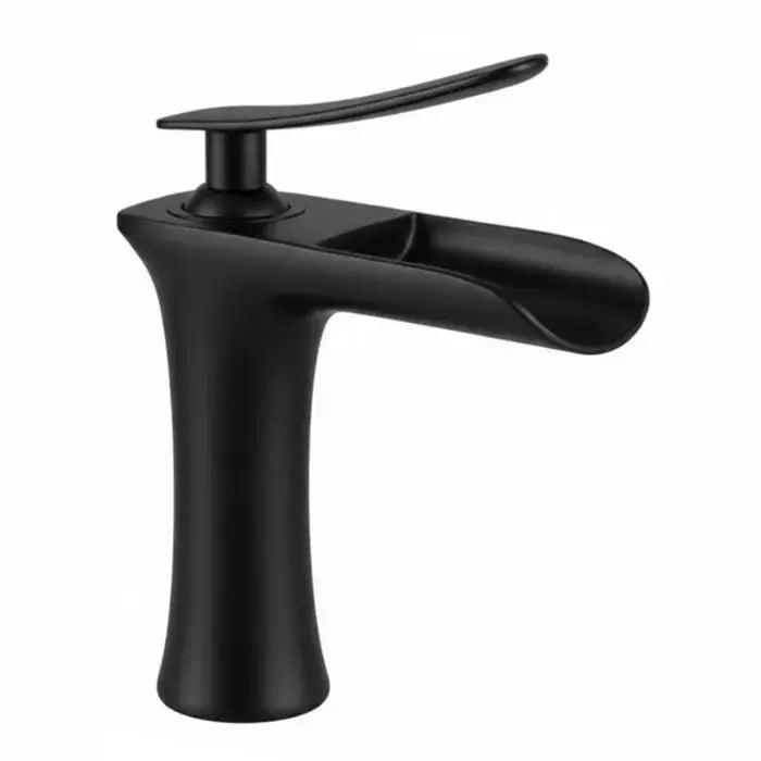 Robinet lavabo noir mat en laiton Le Mitigeur