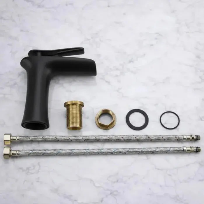 Robinet lavabo noir mat en laiton Le Mitigeur