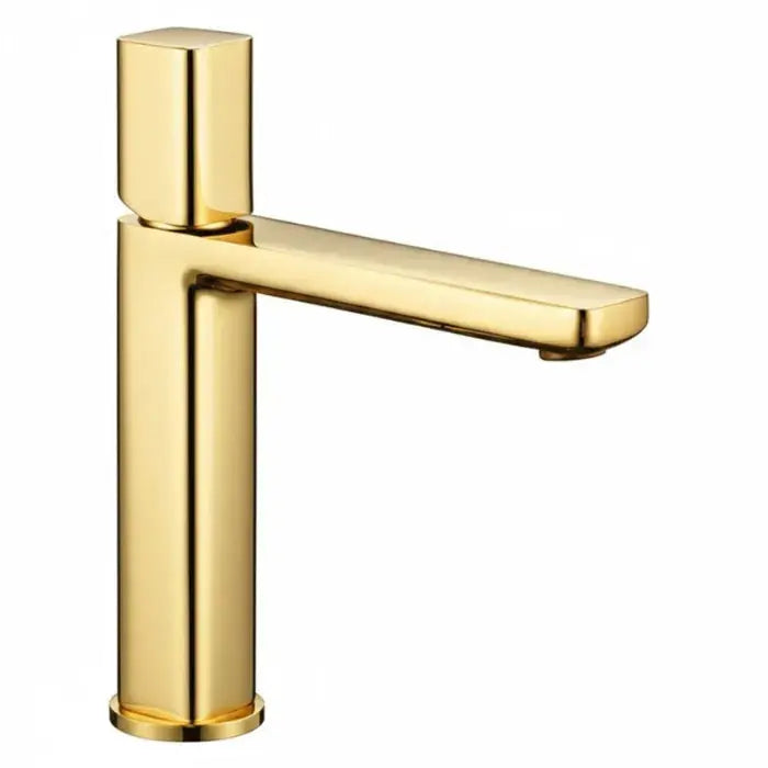 Robinet lavabo design en laiton or Le Mitigeur