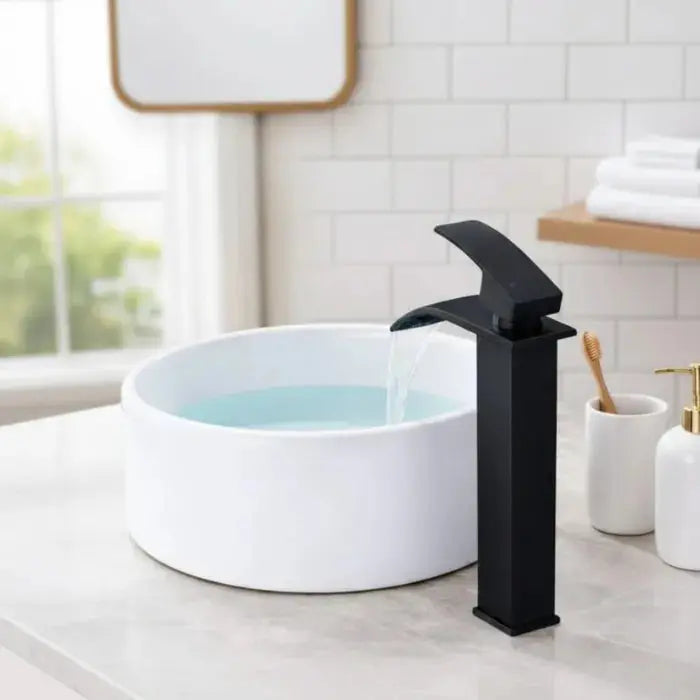 Robinet vasque noir en acier inox Le Mitigeur
