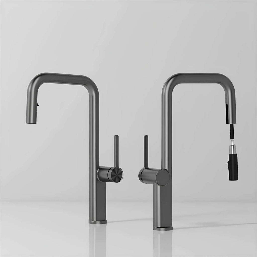 Robinet de cuisine en laiton à bec pivotant 360° – design
