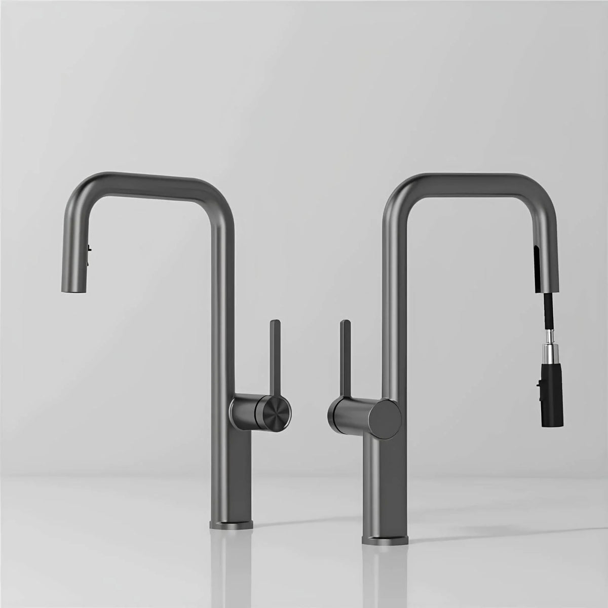 Robinet de cuisine moderne en laiton - Douchette extractible  Le Mitigeur