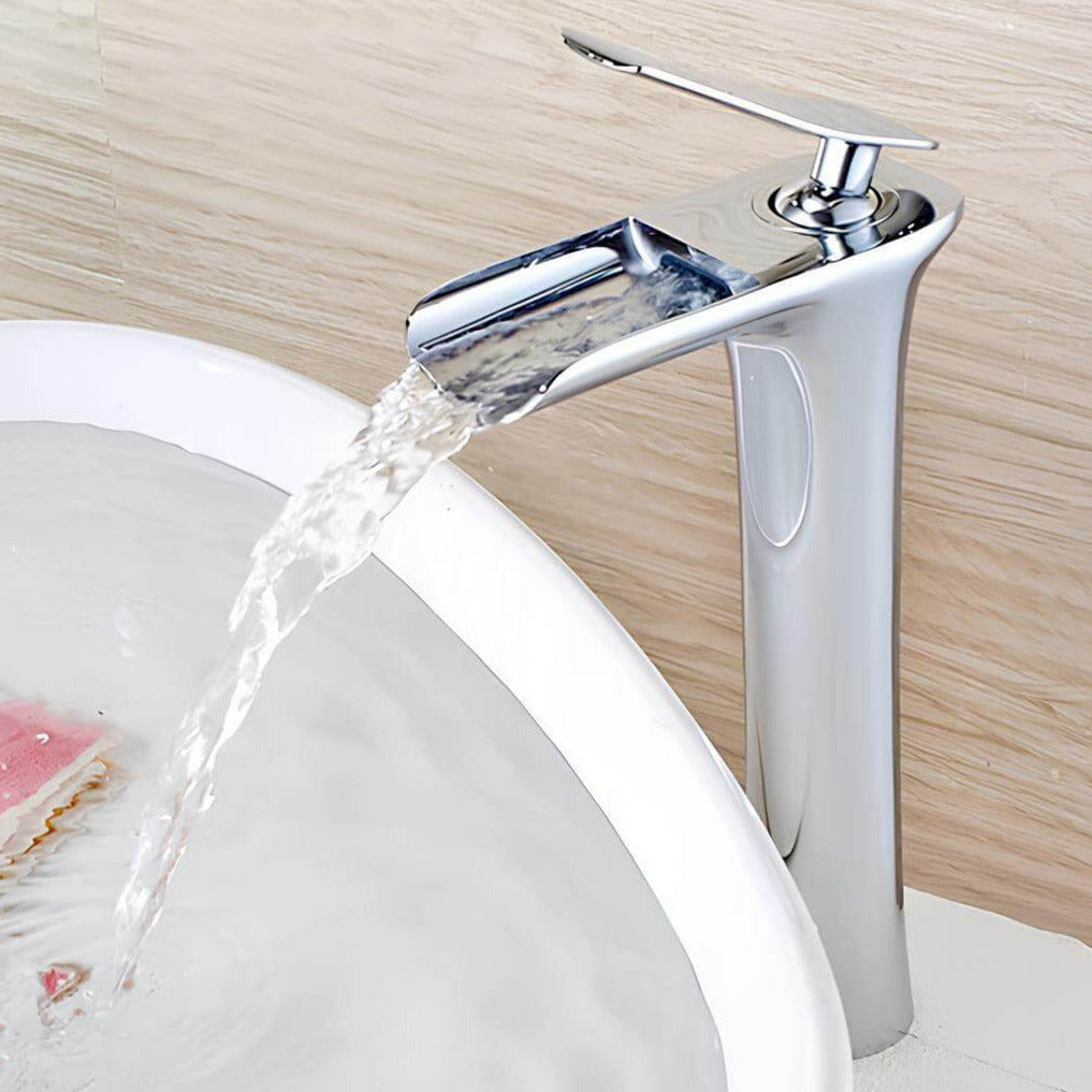 Robinet vasque en laiton – mitigeur à bec cascade, design moderne  Le Mitigeur