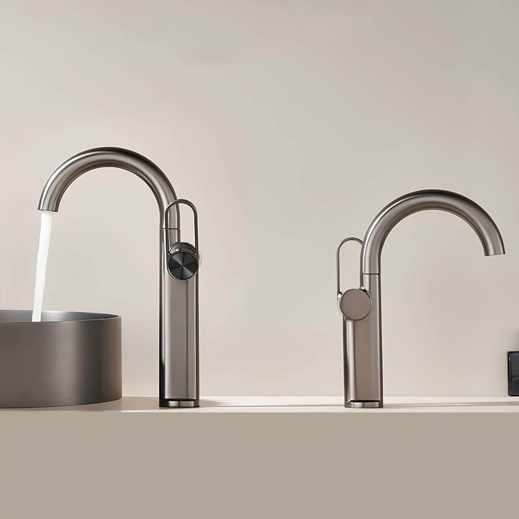 Robinet lavabo haut en laiton – mitigeur avec bec pivotant  Le Mitigeur