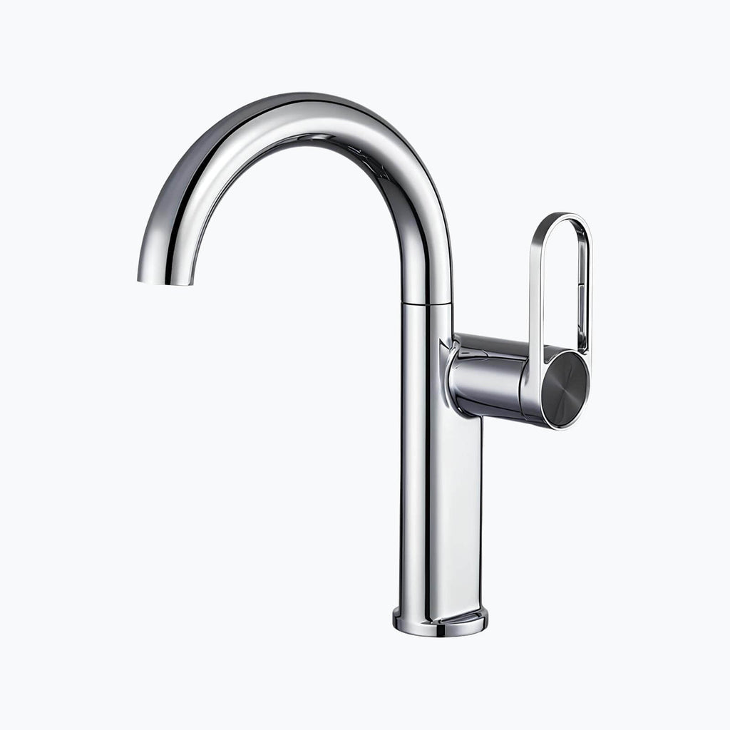 Robinet lavabo haut en laiton – mitigeur avec bec pivotant  Le Mitigeur