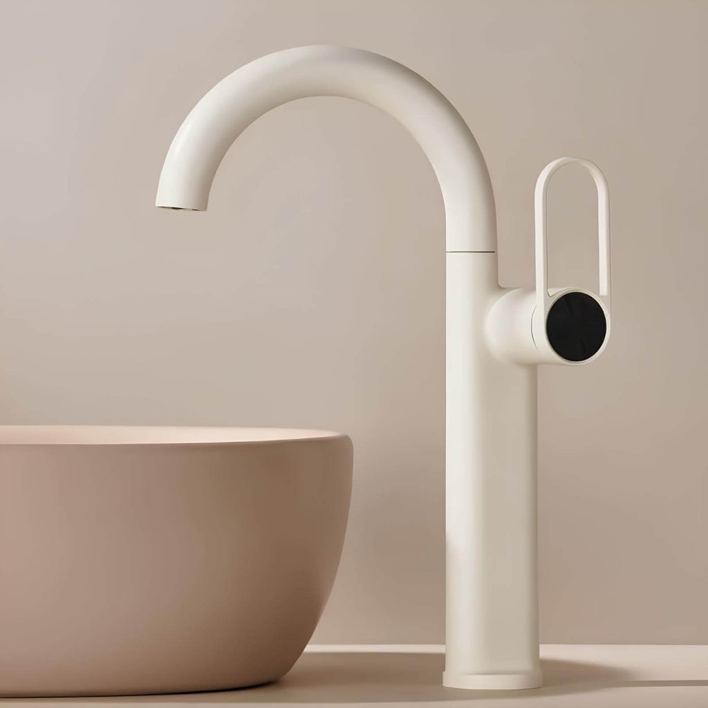 Robinet lavabo haut en laiton – mitigeur avec bec pivotant  Le Mitigeur