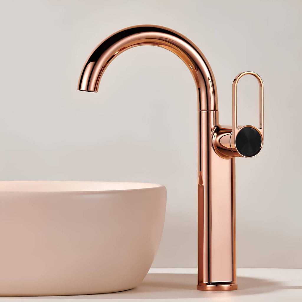 Robinet lavabo haut en laiton – mitigeur avec bec pivotant  Le Mitigeur