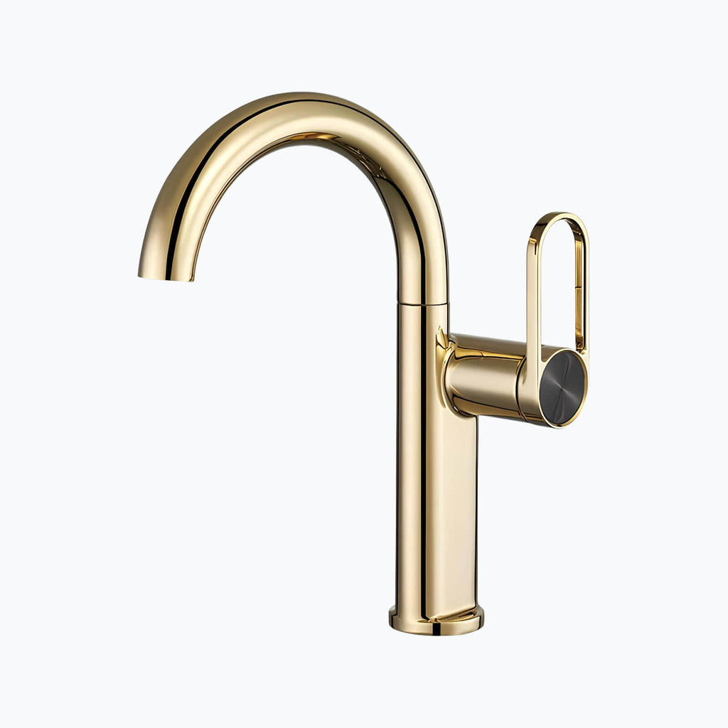Robinet lavabo haut en laiton – mitigeur avec bec pivotant  Le Mitigeur