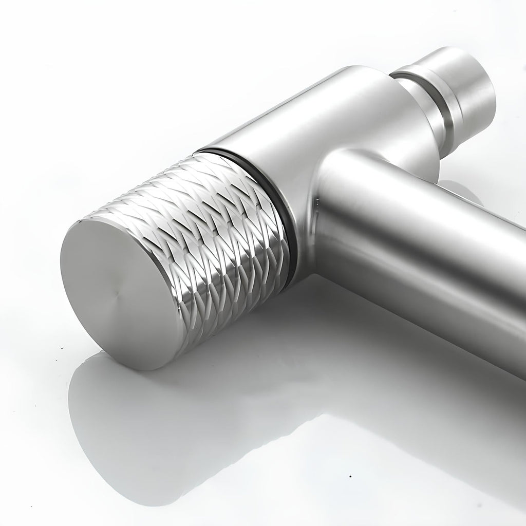 Robinet mural en acier inoxydable – eau froide uniquement, pour intérieur et extérieur  Le Mitigeur