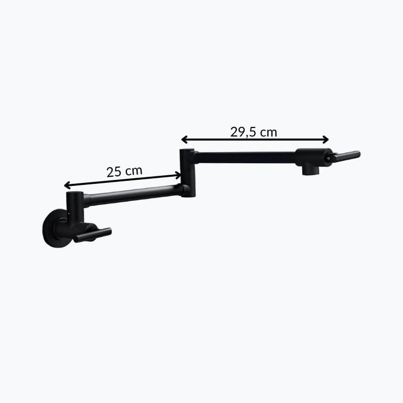 Robinet mural pliable en laiton – eau froide seulement, bec rotatif pour cuisine  Le Mitigeur