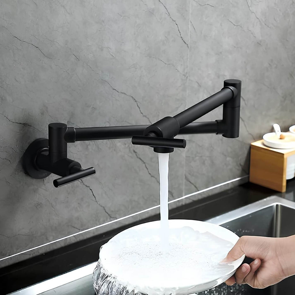 Robinet mural pliable en laiton – eau froide seulement, bec rotatif pour cuisine  Le Mitigeur