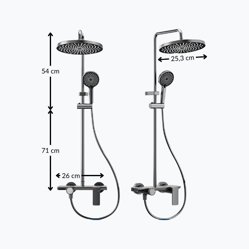 Colonne de douche multi-jet 3 Voies  Le Mitigeur