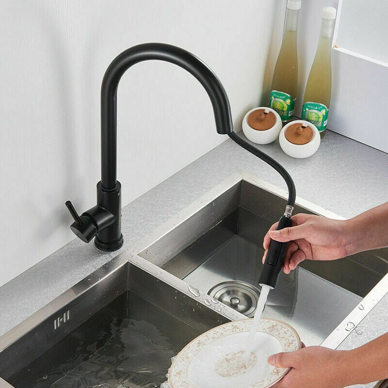Mitigeur de Cuisine Noir Mat avec Douchette  Le Mitigeur