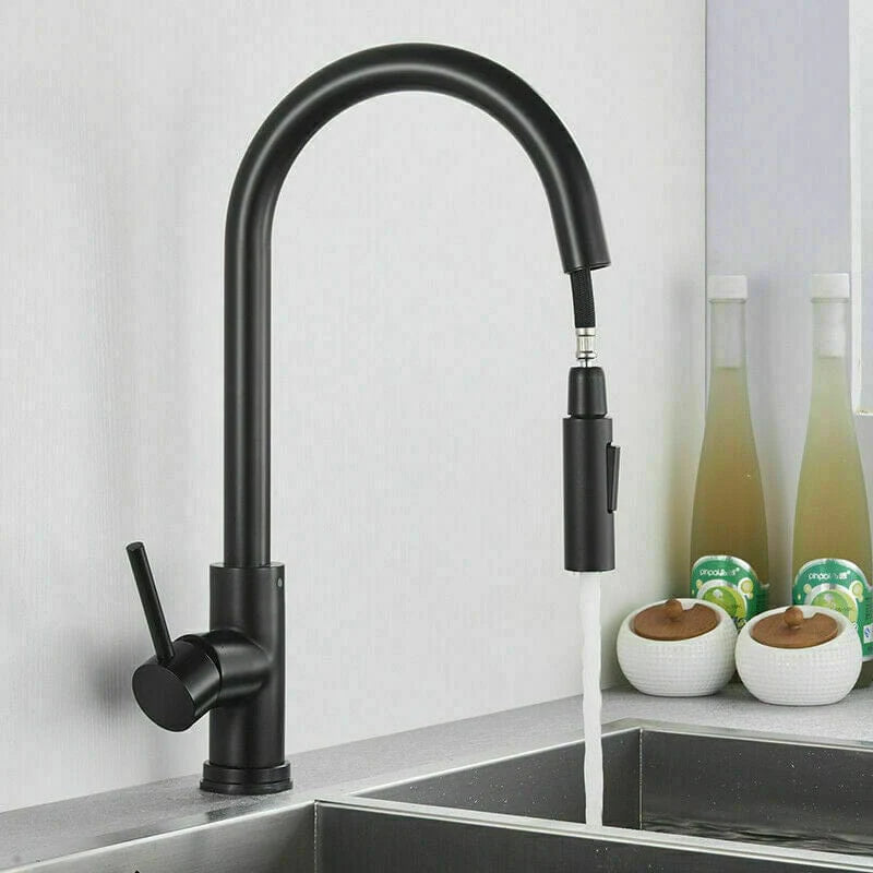 Mitigeur de Cuisine Noir Mat avec Douchette  Le Mitigeur