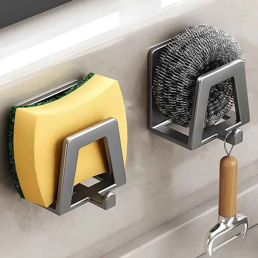 Porte-éponges mural inox - Compact et durable  Le Mitigeur