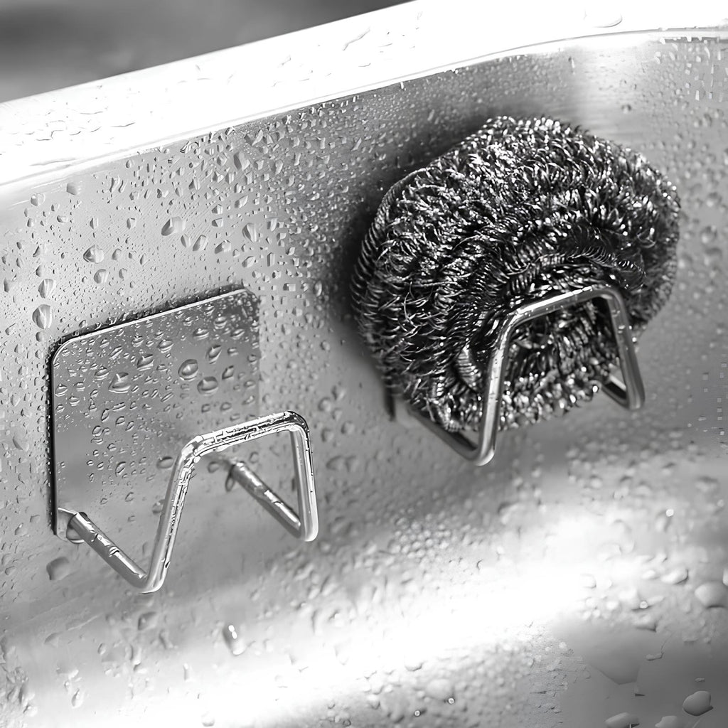 Porte-éponges mural inox - Compact et durable  Le Mitigeur