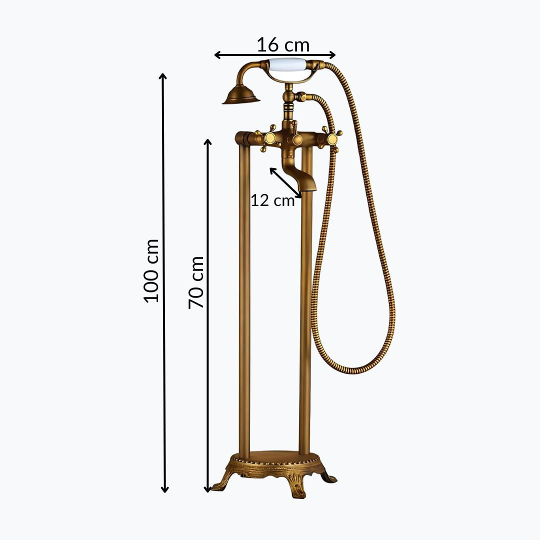 Robinet baignoire sur pied - design rétro  Le Mitigeur