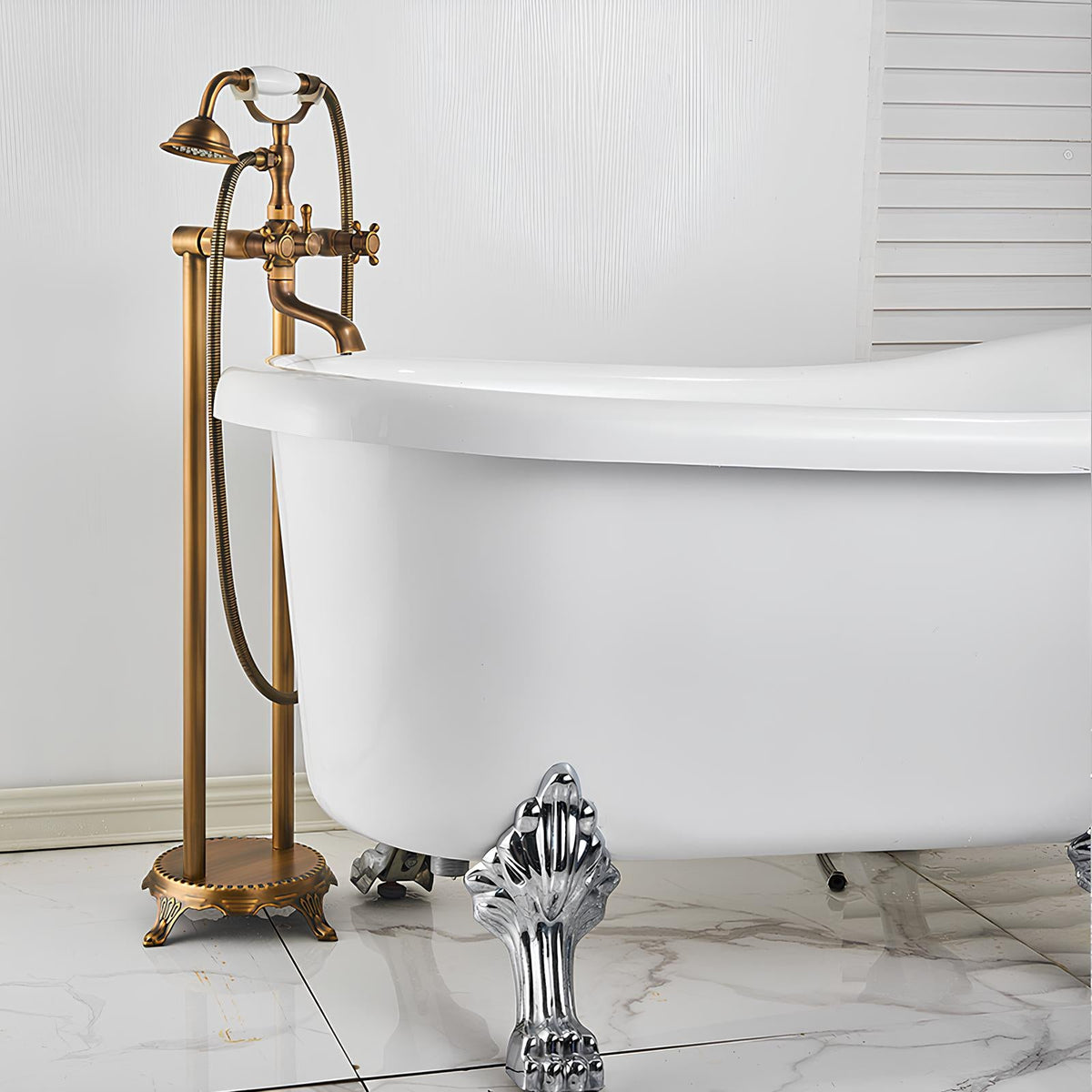 Robinet baignoire sur pied - design rétro  Le Mitigeur