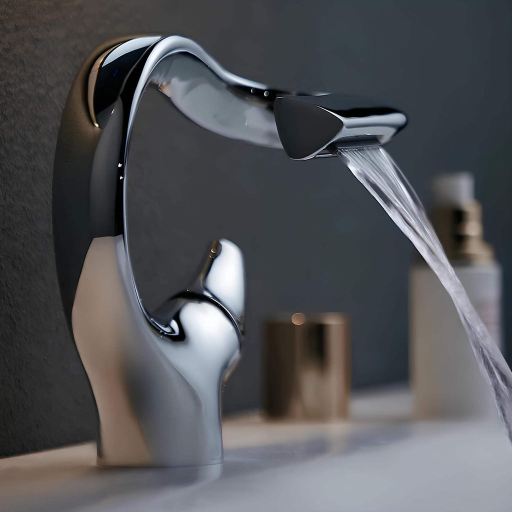 Robinet lavabo cascade – version compacte  Le Mitigeur