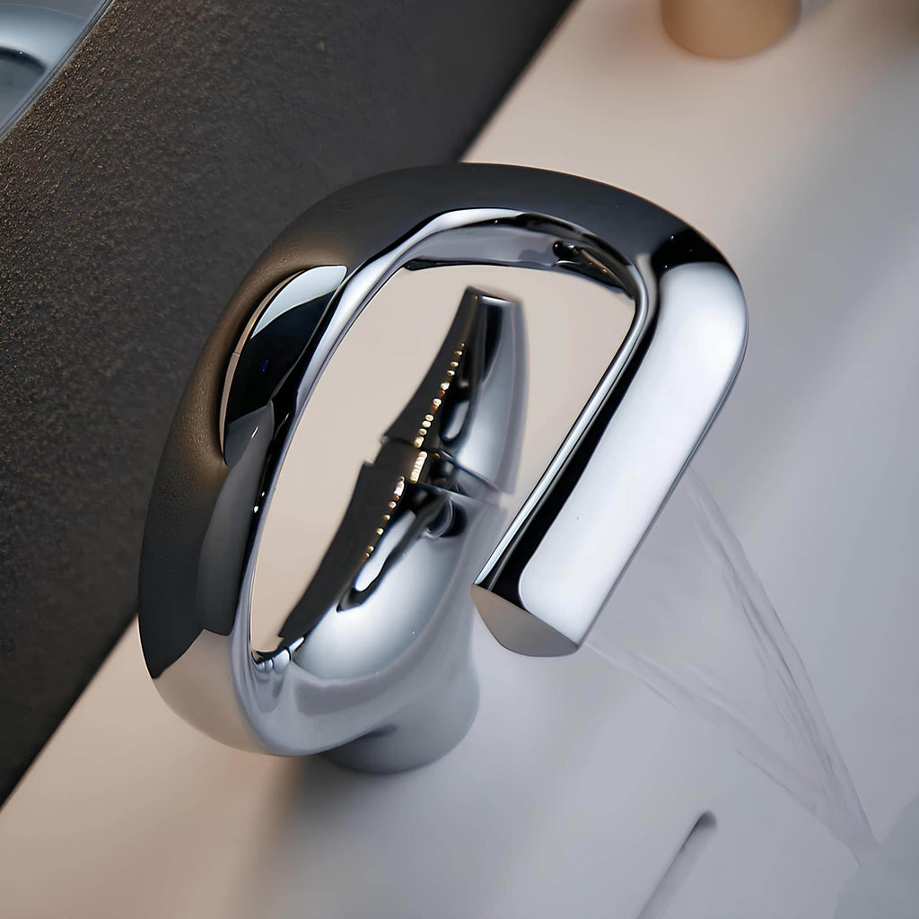Robinet lavabo cascade – version compacte  Le Mitigeur
