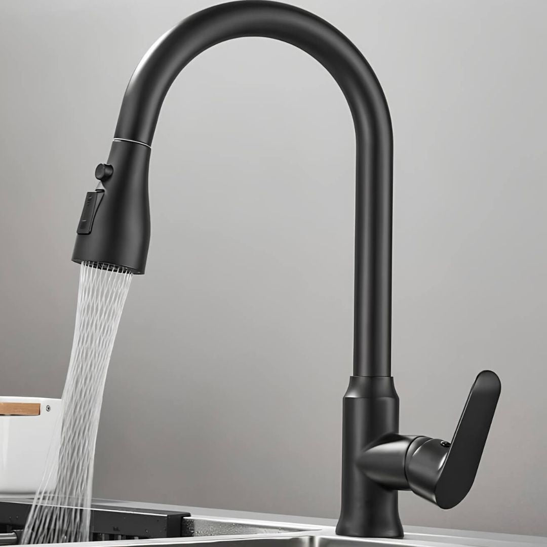 Robinet douchette cuisine bec rétractable  Le Mitigeur