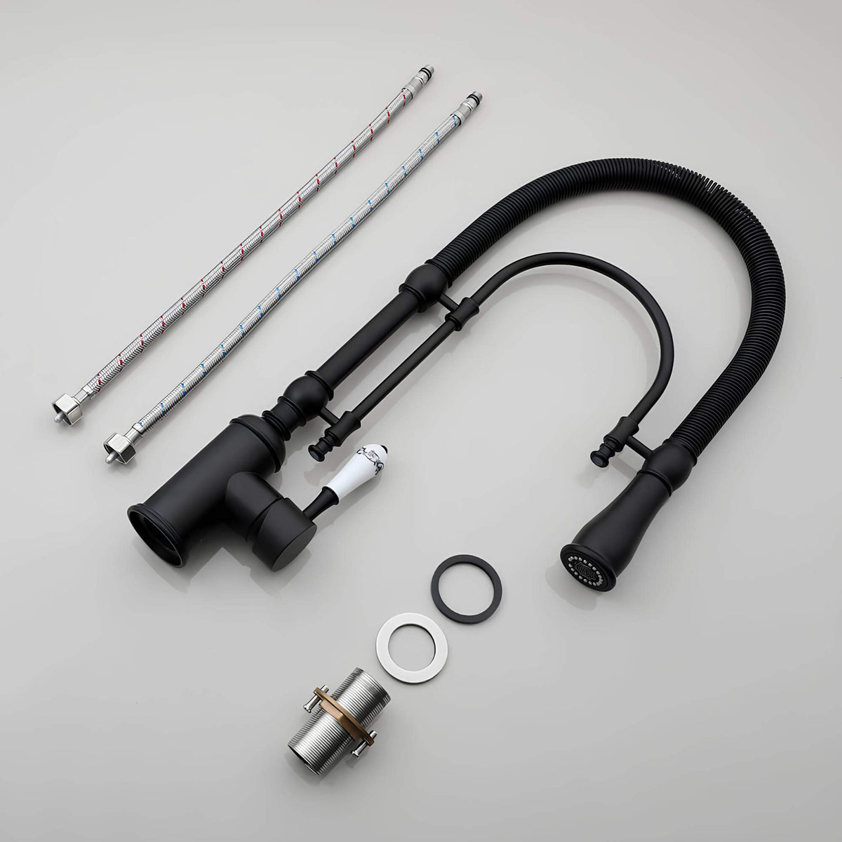 Robinet cuisine douchette – mitigeur en laiton avec ressort flexible et double jet  Le Mitigeur