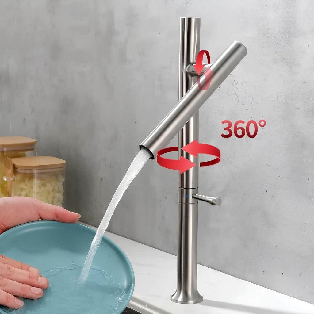 Robinet cuisine inox 304 – mitigeur à bec rotatif 360°  Le Mitigeur