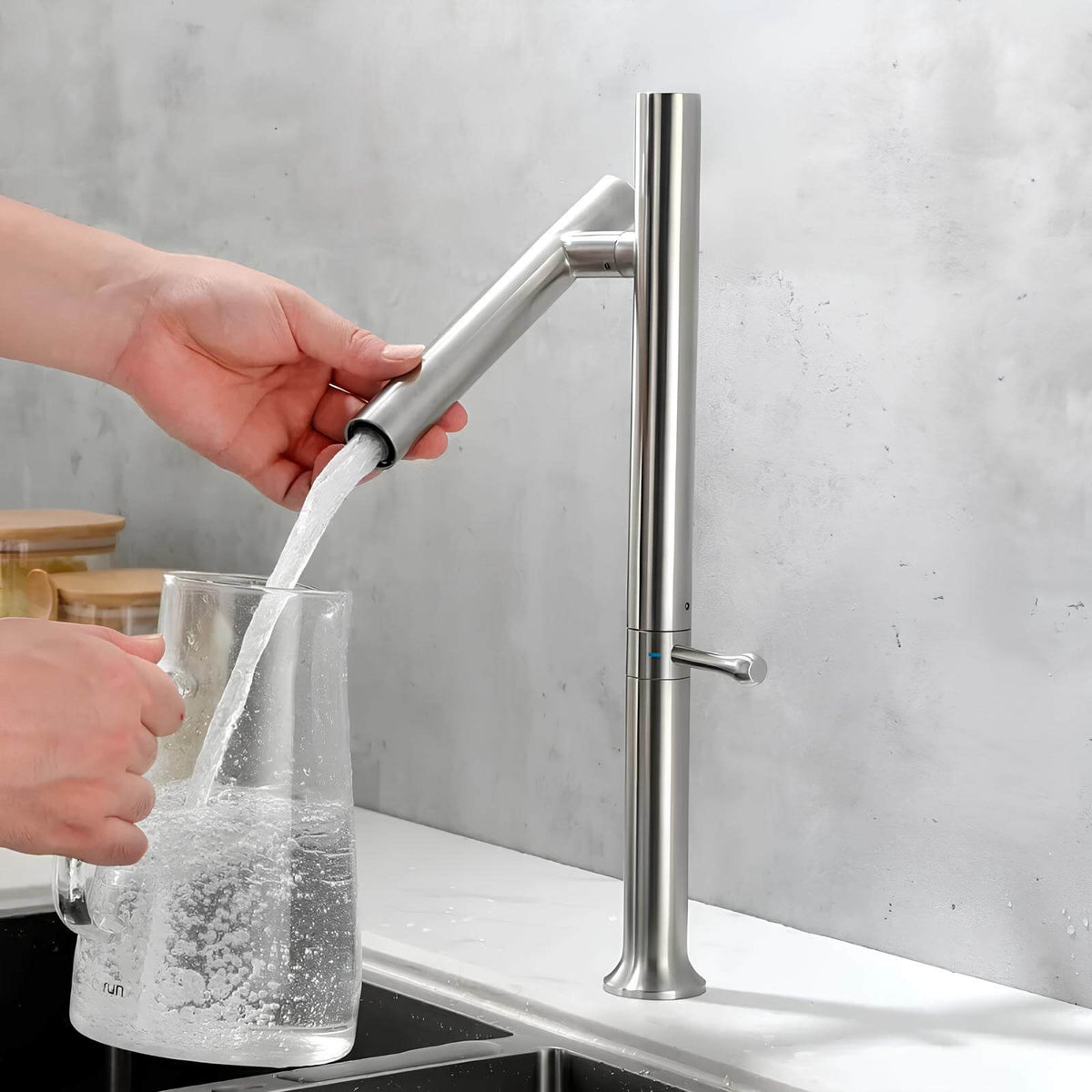 Robinet cuisine inox 304 – mitigeur à bec rotatif 360°  Le Mitigeur
