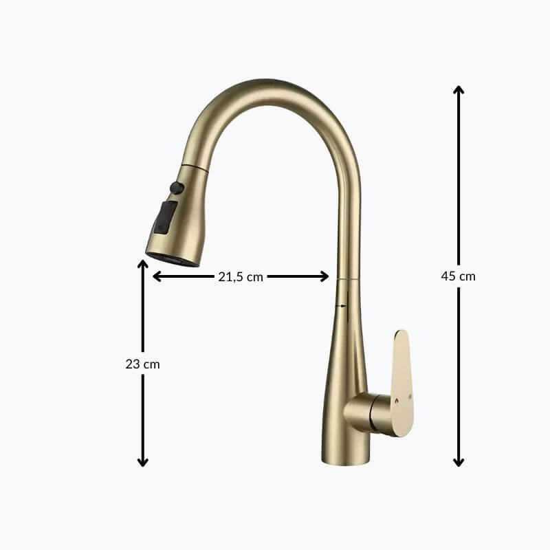 Robinet de cuisine - Douchette extractible 360°  Le Mitigeur