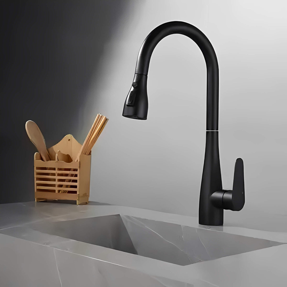 Robinet de cuisine - Douchette extractible 360°  Le Mitigeur