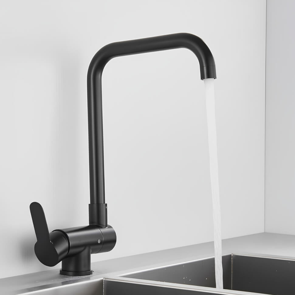 Robinet de cuisine rabattable – Bec escamotable avec rotation 360°  Le Mitigeur