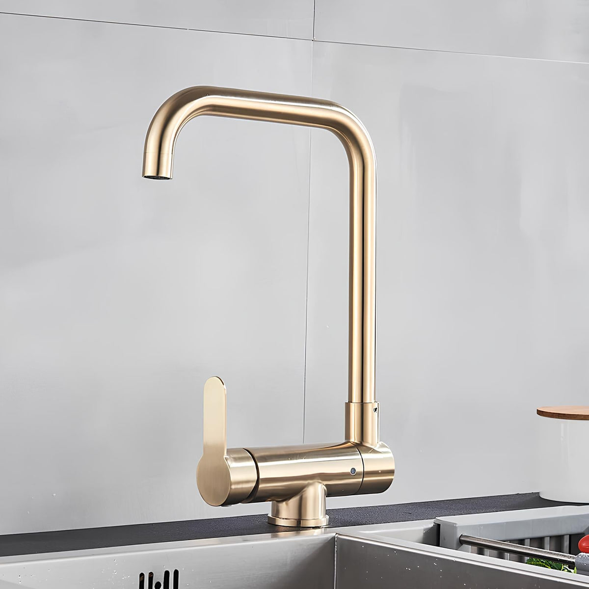 Robinet de cuisine rabattable – Bec escamotable avec rotation 360°  Le Mitigeur