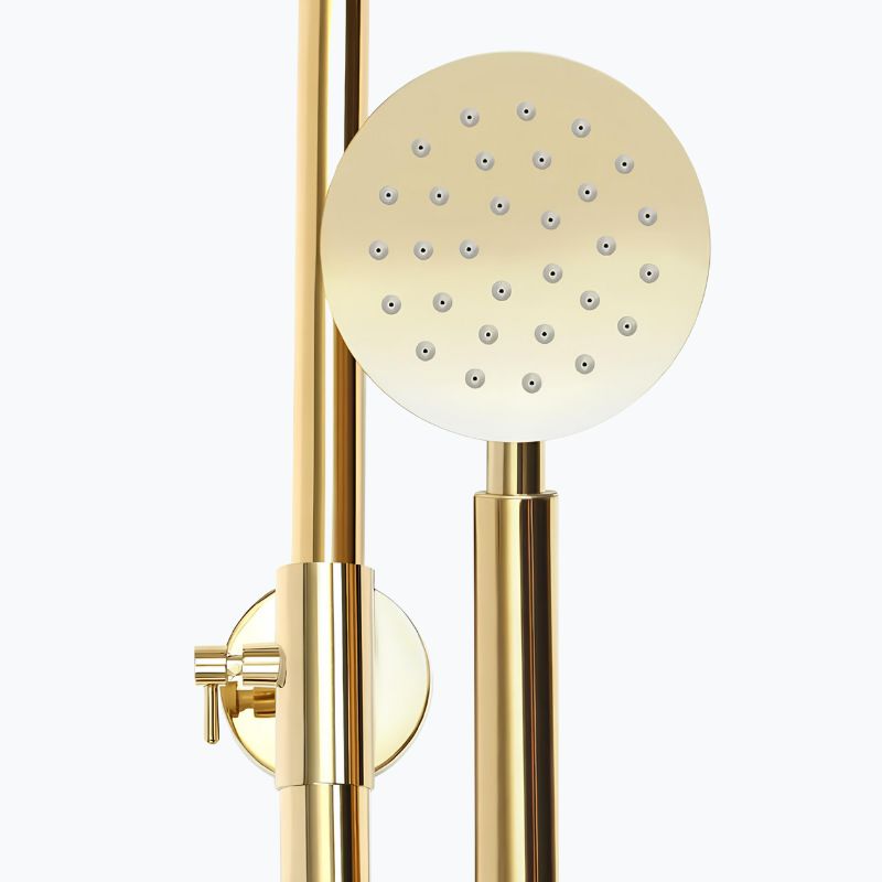 Robinet de douche dorée thermostatique  Le Mitigeur