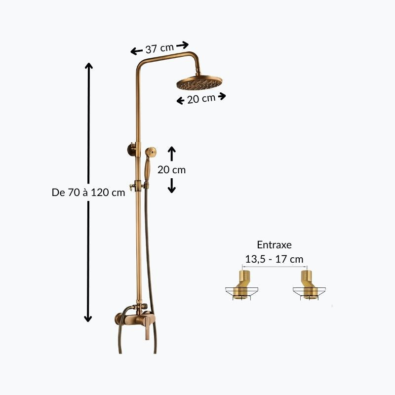Robinet de douche style antique  Le Mitigeur