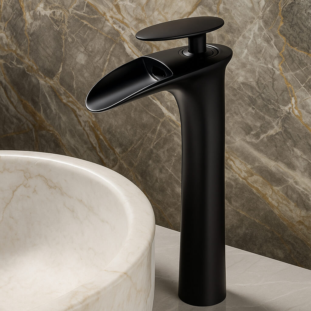 Robinet de lavabo cascade – design moderne