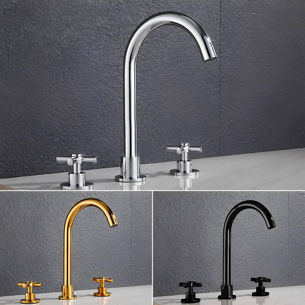 Robinet lavabo 3 trous  – Style moderne  Le Mitigeur