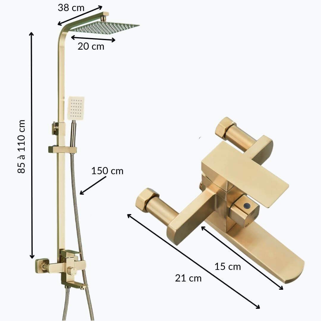 Robinet douche 3-en-1 avec bec pivotant  Le Mitigeur