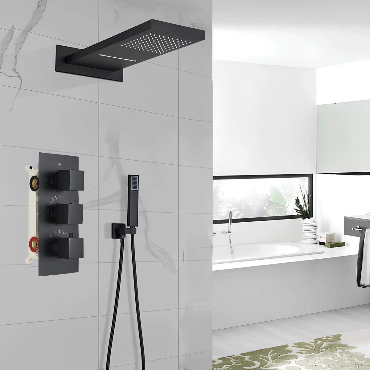 Robinet douche encastré cascade  Le Mitigeur