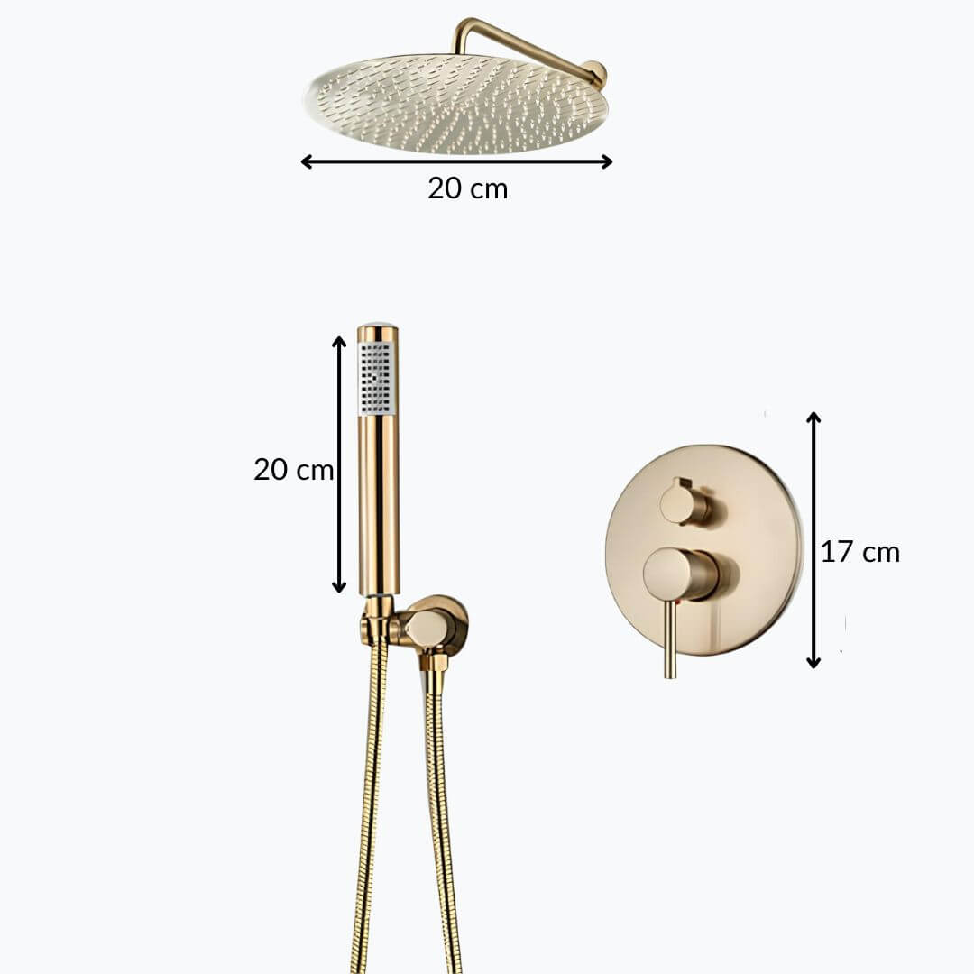 Robinet douche encastré rond  Le Mitigeur