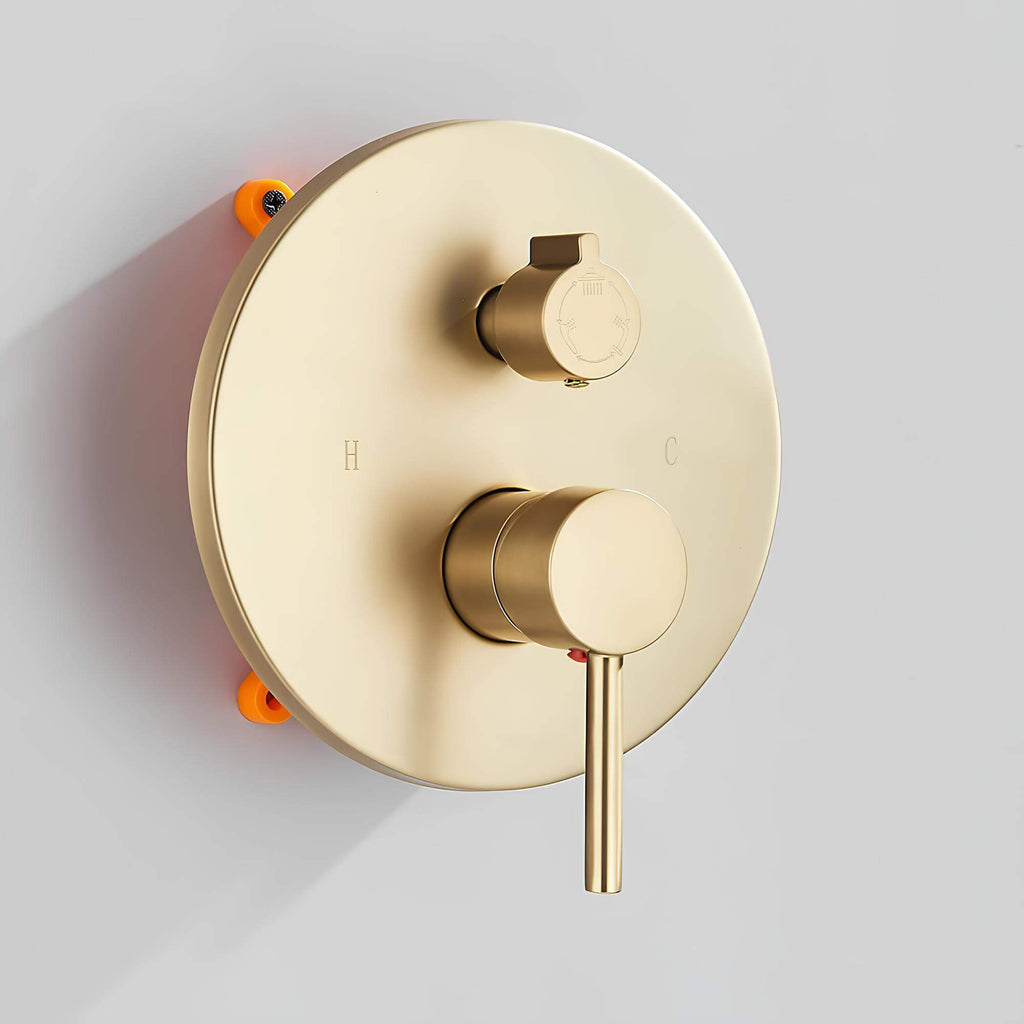 Robinet de douche encastré rond