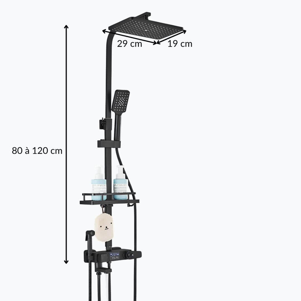 Robinet douche thermostatique 4 sorties  Le Mitigeur