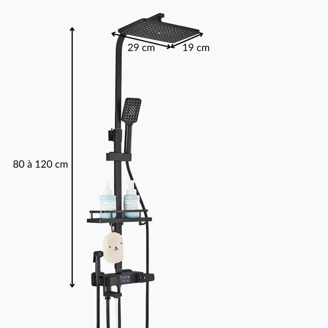 Robinet douche thermostatique 4 sorties  Le Mitigeur