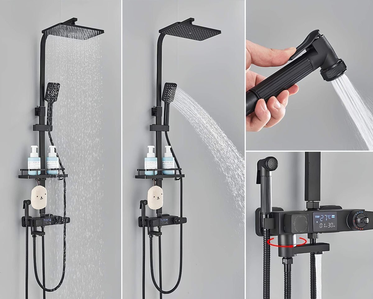 Robinet douche thermostatique 4 sorties  Le Mitigeur
