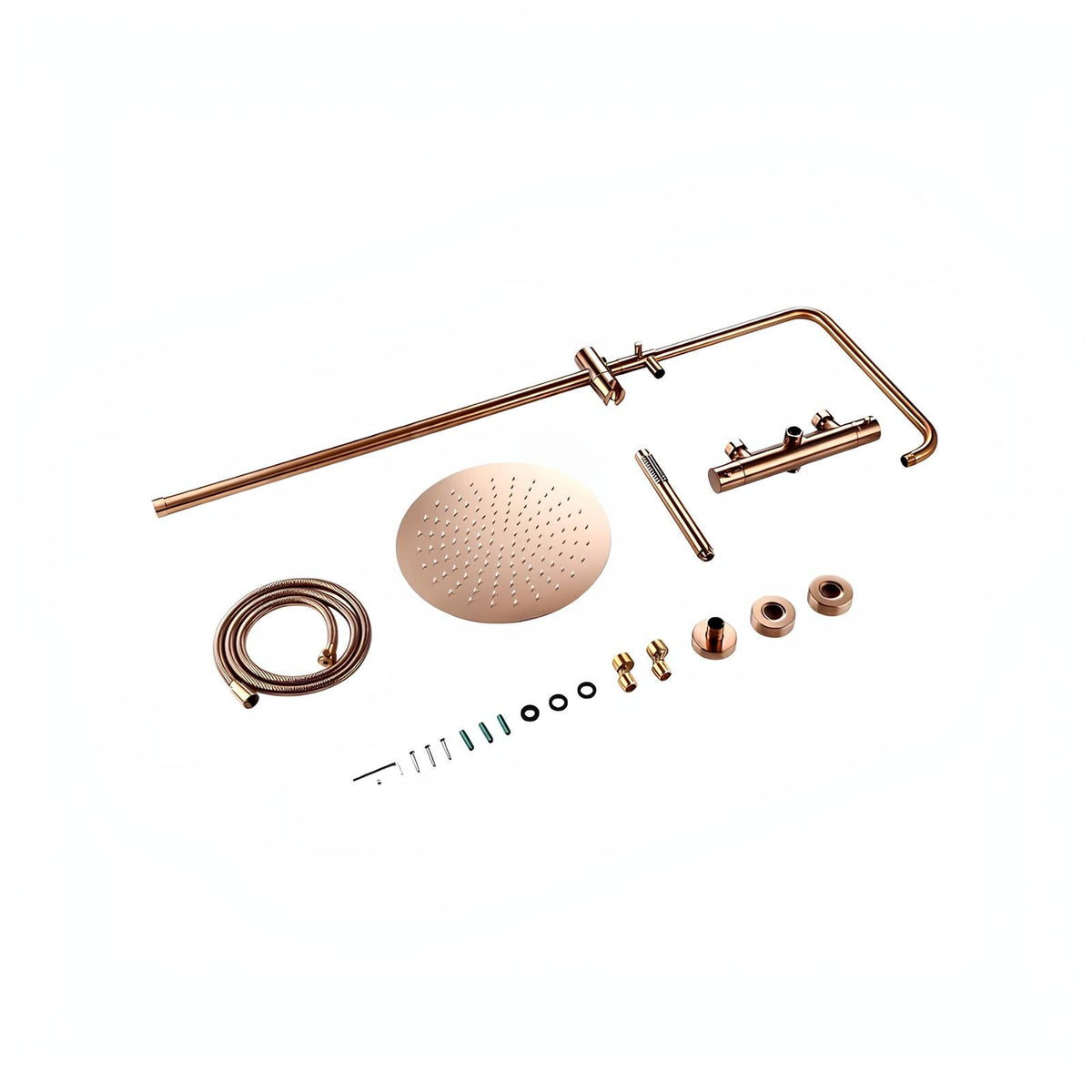 Mitigeur douche thermostatique mural finition laiton poli  Le Mitigeur