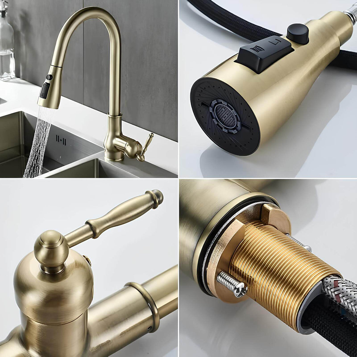 Robinet douchette cuisine antique  Le Mitigeur