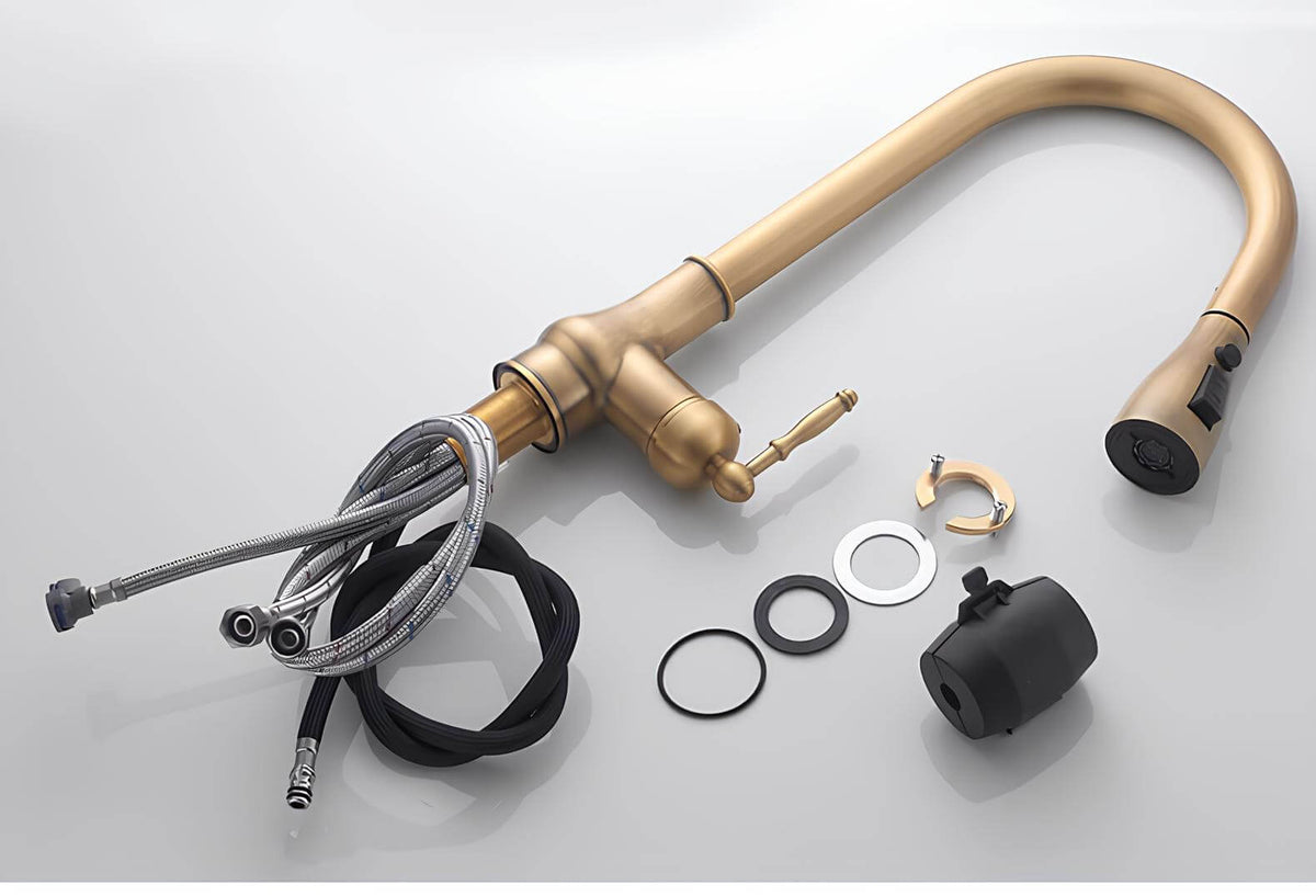 Robinet douchette cuisine antique  Le Mitigeur