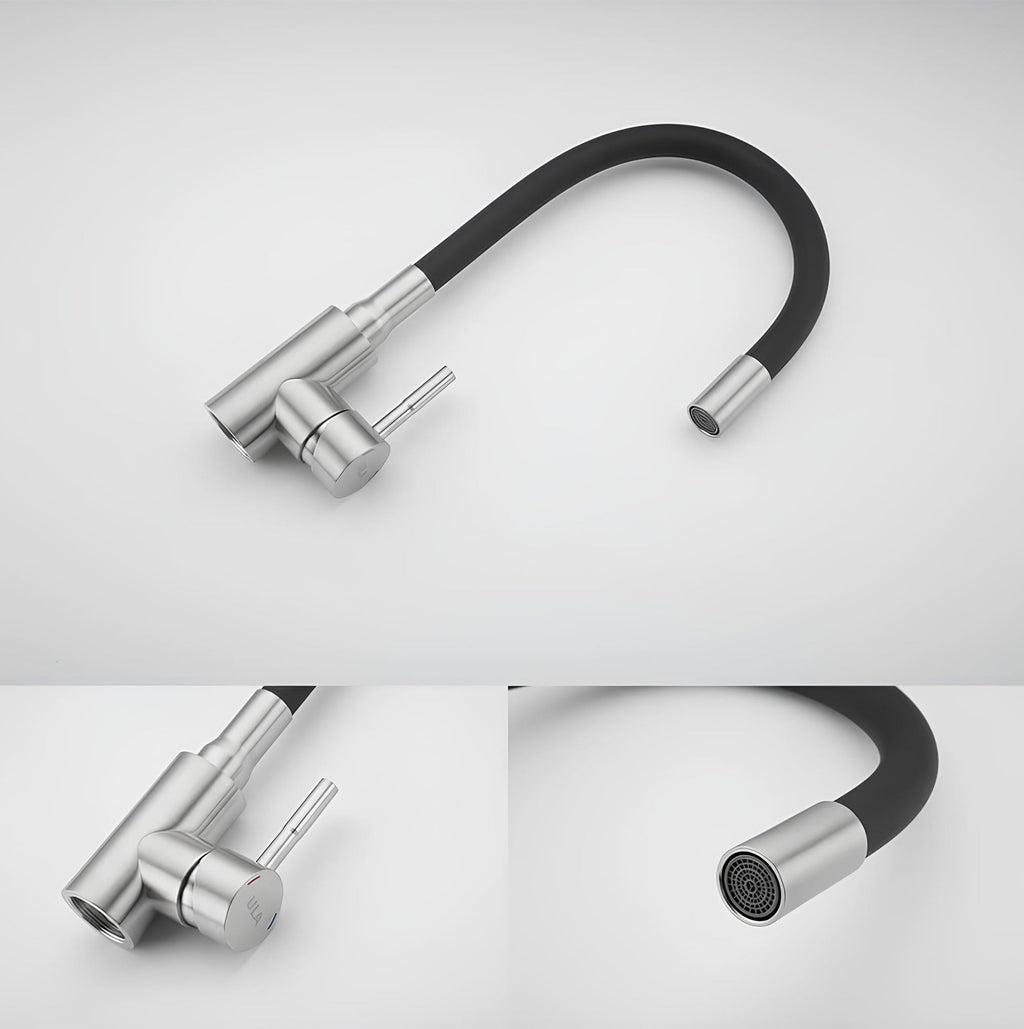 Robinet douchette flexible avec col coloré  Le Mitigeur