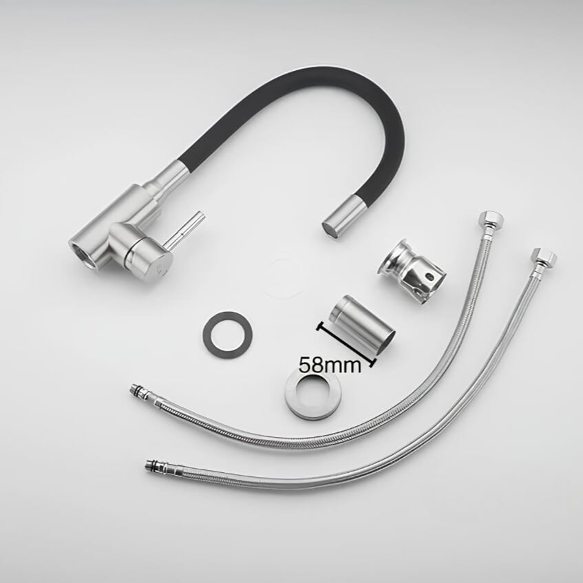 Robinet douchette flexible avec col coloré  Le Mitigeur